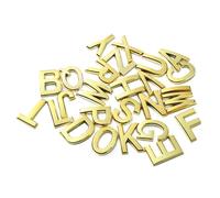 NanTun Numeri civici da 5,1 cm dorati per cassetta postale, autoadesivi, per la porta del giardino, segnaletica a visibilità