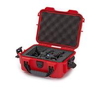Nanuk 904 - Custodia rigida impermeabile con inserto in schiuma per Sennheiser AVX, colore: Rosso