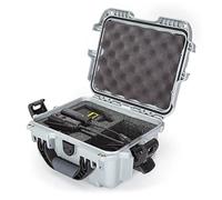 Nanuk 905 custodia rigida impermeabile con inserto in schiuma per Sennheiser EW/Sony UWP/Senal Set microfono - argento
