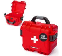 Nanuk 908 Impermeabile Primo Soccorso Prepper Survival Gear Custodia resistente alla polvere e agli urti - Vuota - Rosso (908-FSA9)
