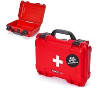NANUK 909 Custodia rigida impermeabile antipolvere antiurto per kit di pronto soccorso con due chiusure a tripla azione (rosso)