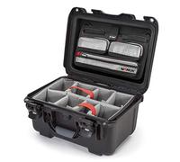 Nanuk 918 - Custodia rigida impermeabile con coperchio e divisorio imbottito, colore: Nero