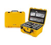 Nanuk 933 - Custodia rigida impermeabile con coperchio e divisore imbottito, colore: Giallo (933-6004)