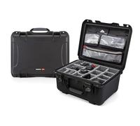 NANUK 933 Pro Photo Kit - Valigia impermeabile per fotocamera con divisori imbottiti e organizer per coperchio (50,55 × 40,89 × 25,65 cm) - Compatibile con il bagaglio a mano (Nero)