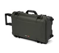 Nanuk 935 - Custodia rigida impermeabile con coperchio e inserto in schiuma per Canon Nikon 2 DSLR corpo e lenti/obiettivi, colore: Verde oliva