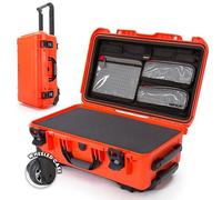 Nanuk 935 - Custodia rigida impermeabile con organizer per coperchio e inserto in schiuma, colore: Arancione