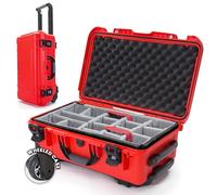 NANUK 935 - Valigia rigida e impermeabile per fotocamera, con divisori imbottiti (25,1 cm x 40,9 x 25,7 cm) (Rosso)
