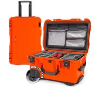 Nanuk 938-6003 - Custodia rigida impermeabile con coperchio e divisorio imbottito, colore: Arancione