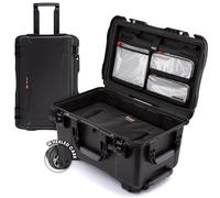 NANUK 938 Pro Photo with N-Cubik - Custodia rigida impermeabile da viaggio con inserto N-Cubik da 17L e ruote, 60,5 x 39,4 x 33,5 cm, antipolvere e resistente agli urti, ideale per carichi pesanti