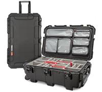 NANUK 962 Pro Photo Kit- Custodia rigida impermeabile per fotocamera da viaggio grande con ruote, divisori imbottiti e manico retrattile, 78,7 x 50,8 x 27,9 cm, resistente agli urti, antipolvere,