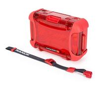 NANUK 330-0009 Nano Series - Custodia rigida impermeabile per cellulari, fotocamere ed elettronica, colore: Rosso