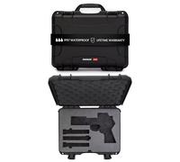 Nanuk Custodia rigida 910 Optic Ready con inserto in schiuma personalizzata, impermeabile IP67 e indeformabile, costruzione robusta per la massima protezione, Made in North America, nero (36,3 x 28,2