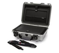Nanuk Custodia rigida impermeabile 923 con kit di inserti per laptop - argento