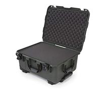 Nanuk, Custodia rigida impermeabile 950 con rotelle e inserto in schiuma, verde oliva