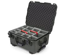 Nanuk Custodia rigida impermeabile 950 con ruote e divisori imbottiti, verde oliva