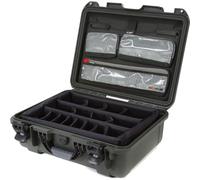 Nanuk NK-7 - Custodia rigida impermeabile in resina NK-7 con coperchio organizer e divisori imbottiti, serie Large 930, colore: Verde oliva