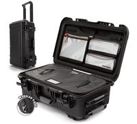 NANUK Media Series 935 Custodia rigida impermeabile con ruote N-Cubik 13L inserto e coperchio organizer, nero, Nero, Custodia