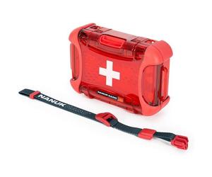 Nanuk Valigetta 320 vuota - con logo del pronto soccorso rosso