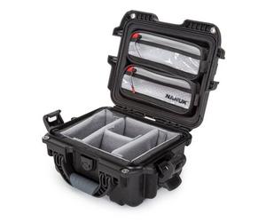 Nanuk Valigetta 905 con coperchio originale - con divisorio - Pro Photo Kit nero