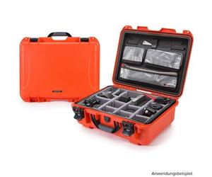 Nanuk Valigetta 930 con coperchio, originale / divisorio - Pro Photo Kit arancione