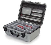 Nanuk Valigetta 940 con coperchio originale - con divisorio - Pro Photo Kit argento