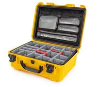 Nanuk Valigetta 940 con coperchio originale - con divisorio - Pro Photo Kit giallo