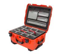 Nanuk Valigetta 950 con coperchio originale - con divisorio - Pro Photo Kit arancione