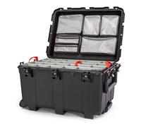 Nanuk Valigetta 975 con coperchio originale - con divisorio - Pro Photo Kit nero Maniglia di trazione / ruote