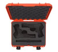 Nanuk Valigia 910 con inserto in schiuma per pistola arancione