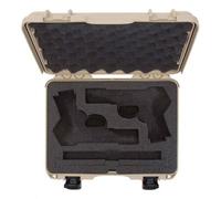 Nanuk Valigia 910 con inserto in schiuma per pistola beige
