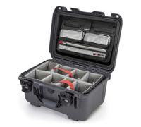 Nanuk Valigia 918 con coperchio originale - con parete divisoria - Pro Photo Kit antracite