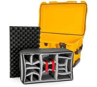 Nanuk Valigia 938 con parete divisoria imbottita giallo