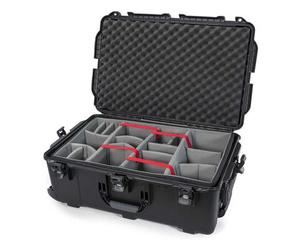 Nanuk Valigia 963 con parete divisoria imbottita nero