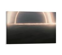 NANXIANG Interstellar - Poster da parete con immagine di Gargantua su tela, decorazione per soggiorno