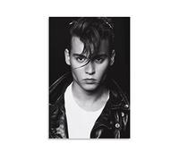 NANXIANG Johnny Depp - Poster di decorazione per attore cinematografico, 1 poster su tela e modalità di stampa artistica da parete