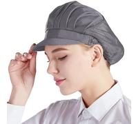 Nanxson 3Pcs Berretto con Visiera Berretto Cappello con Fascia Elastica per Donna Cappello da Cuoco Ristorante Cameriere Cucina