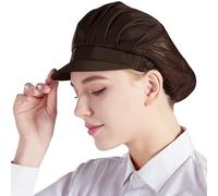 Nanxson 3Pcs Berretto con Visiera Berretto Cappello con Fascia Elastica per Donna Cappello da Cuoco Ristorante Cameriere Cucina