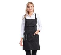 Nanxson Grembiule da donna regolabile con Stilista del salone grembiule da lavoro con tasche CF3010 (nero)