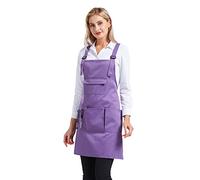 Nanxson Grembiule da donna regolabile con Stilista del salone grembiule da lavoro con tasche CF3010 (viola)