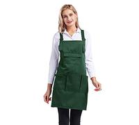 Nanxson Grembiule da donna regolabile con Stilista del salone grembiule da lavoro con tasche CF3010 (verde scuro)