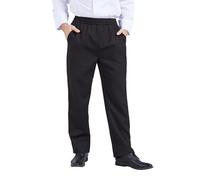 Nanxson Professionali Pantalone Cuoco Uomo Cotone Pantaloni da Chef Elastico Pantaloni da Lavoro