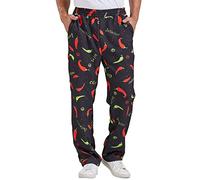 Nanxson Professionali Pantalone Cuoco Uomo Cotone Pantaloni da Chef Elastico Pantaloni da Lavoro CFM2004