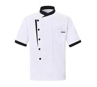 Nanxson Unisex Giacca da cuoco da uomo in cotone traspirante da cucina uniforme da lavoro Ristorante Divise da Cuoco CFM0016