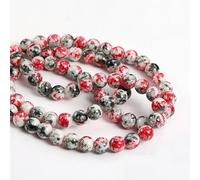 NANZU 10mm 160/320 pz Insalata alla Griglia Fiori Perline di Ceramica Vintage Rotondo Perline di Porcellana per Gioielli Fatti A Mano Che Fanno I Braccialetti Collana Artigianale