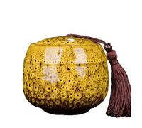 NANZU 50-500ML Mini Grandi Barattoli di Stoccaggio in Ceramica con Coperchi Contenitori Ermetici in Ceramica per tè e caffè in Porcellana Lattine da tè Tradizionali Lattine