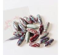 NANZU Concubine Ubriaco Forno Perline di Porcellana 31 * 12mm 10/20/30pcs Perline di Ceramica Fatte A Mano per La Produzione di Gioielli Perline Braccialetto Fai da Te Fare