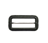 NANZU Fibbia di ricambio interna di 5 cm marrone scuro in vera pelle, sostituzione della fibbia della cintura rivestita in pelle con perno per realizzare fibbie a scorrimento Triglide