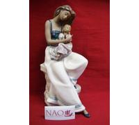 NAO 1 FIGURA BY LLADRO ART 02012011 MAMMA CON BAMBINA