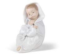 NAO Figura Statuina Bambino Eccomi Sono Arrivato 16x15cm Porcellana