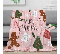 NAOFEKUID Coperta Natale 3D Stampata Microfibra Decorazione Casa Plaid Xmas Morbida Calda Divano Letto Regalo 80×90(200x230cm)